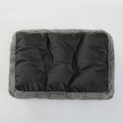 Plush Square Pet Bed for Dogs and Cats - Medium and Small Sizes - Calming Sofa Cushion and Kennel Accessories